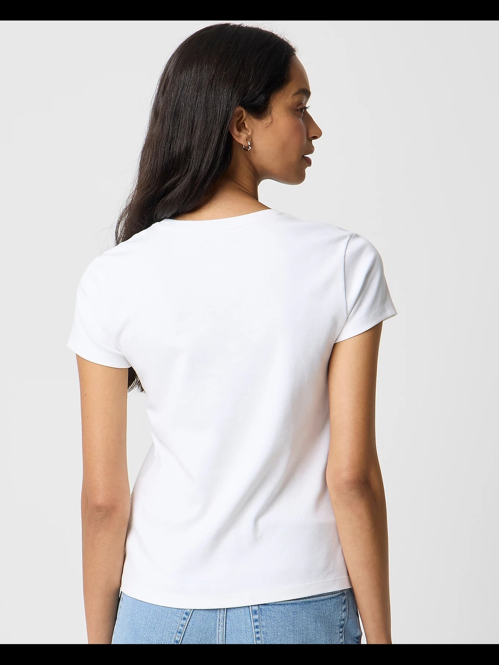 New! Madewell White Crewneck Short Sleeve Tee - Picture 2 of 4